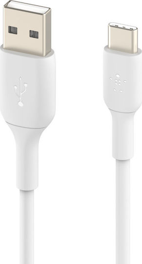 Belkin USB 2.0 Cable USB-C Male - USB-A White 3m CAB001BT3MWH