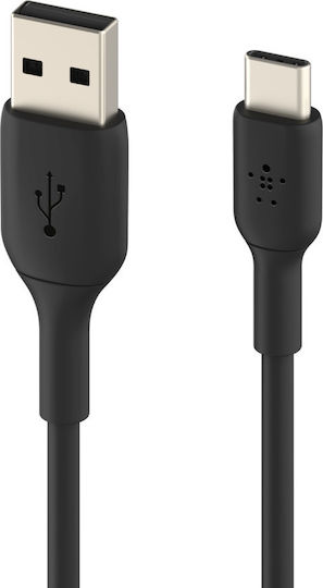 Belkin USB 2.0 Cable USB-C male - USB-A 15W Μαύρο 1m CAB001bt1MBK