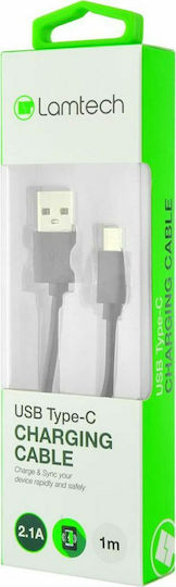 Lamtech USB 2.0 Kabel USB-C männlich - USB-A 18W Schwarz 1m (LAM442911)