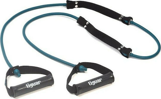 Tiguar Double Marine Resistance Band Gymtube Moderate with Handles Blue 2.15m