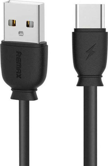 Remax Suji RC-134a USB Typ-C Kabel USB 2.0 Männlich - USB-A Schwarzes 1m