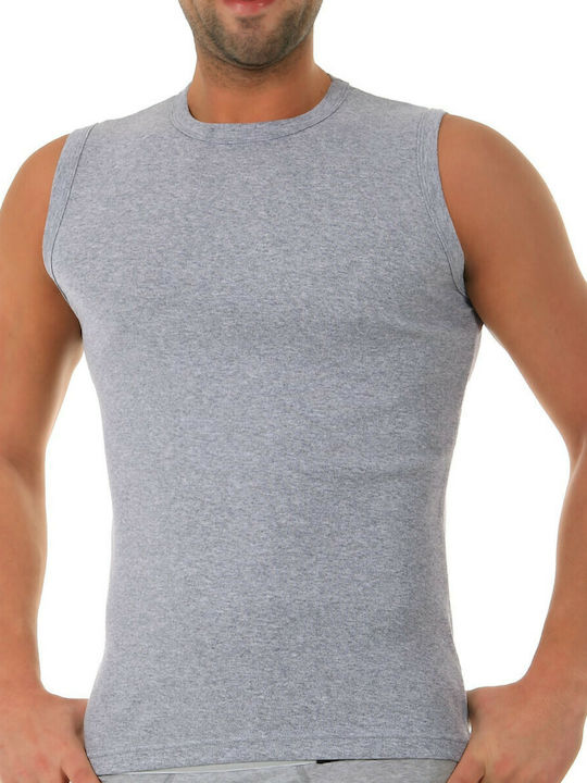 Apple Boxer Men's Sleeveless Undershirt Gray