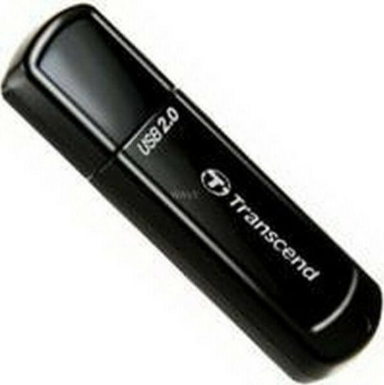 Transcend JetFlash 350 8GB USB 2.0 Stick Black