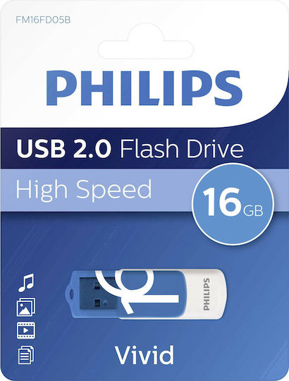 Philips Vivid Edition 16GB USB 2.0 Stick White