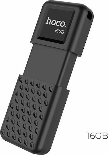 Hoco UD6 Intelligent 16GB USB 2.0 Stick Μαύρο