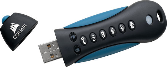 Corsair Padlock 3 64GB USB 3.0 Stick Μαύρο