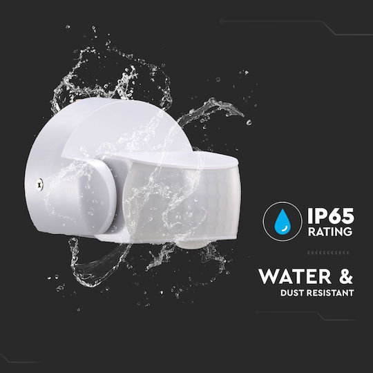 V-TAC VT-8093 Ενσύρματος Αισθητήρας Κίνησης Υπερύθρων 180° Εμβέλειας 12m