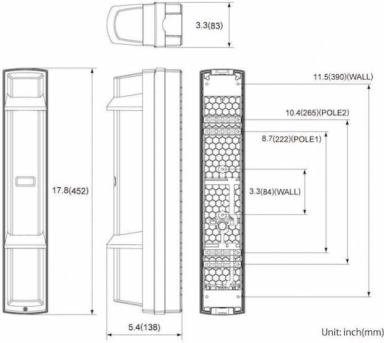 Optex SL-350QFR Ασύρματος Ανιχνευτής Τετραπλής Δέσμης Εμβέλειας 100m