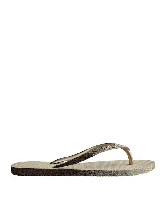Havaianas Slim Sparkle II Flip Flops Sand Grey