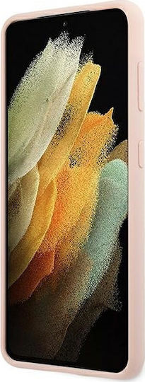Guess Script Vintage Back Cover Πλαστικό Ροζ (Galaxy S21+ 5G)