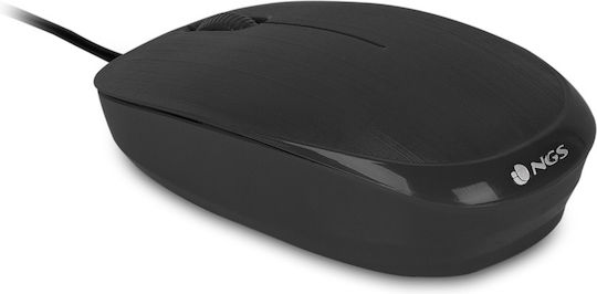 NGS Flame Wired Ergonomic Mouse Black