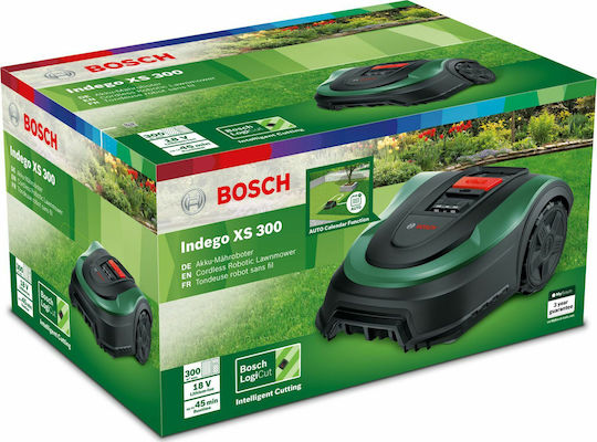Bosch Indego XS 300 Ρομποτική Μηχανή Γκαζόν