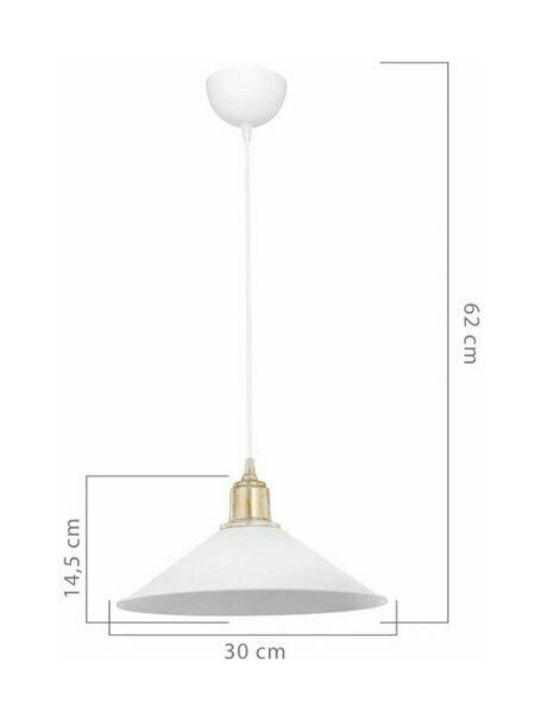 Pakketo PWL-0964 Pendant Light Black with Socket E27 30x62cm
