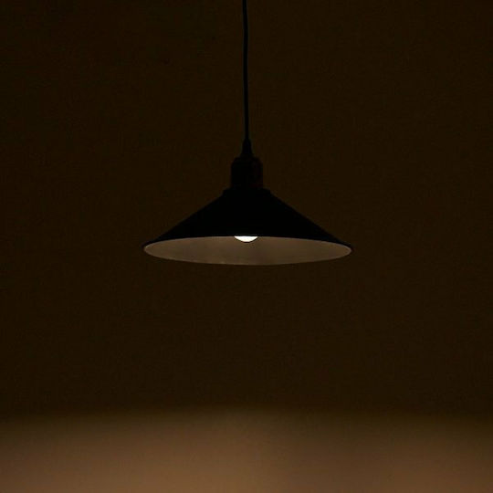 Pakketo PWL-0964 Pendant Light Black with Socket E27 30x62cm