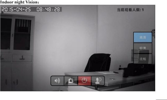 YYZ100SS-XF IP Surveillance Camera Wi-Fi HD 720P with Two-Way Communication