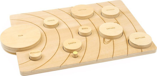 Holz Kinder Steckpuzzle Solar System 10pcs Andreu Toys
