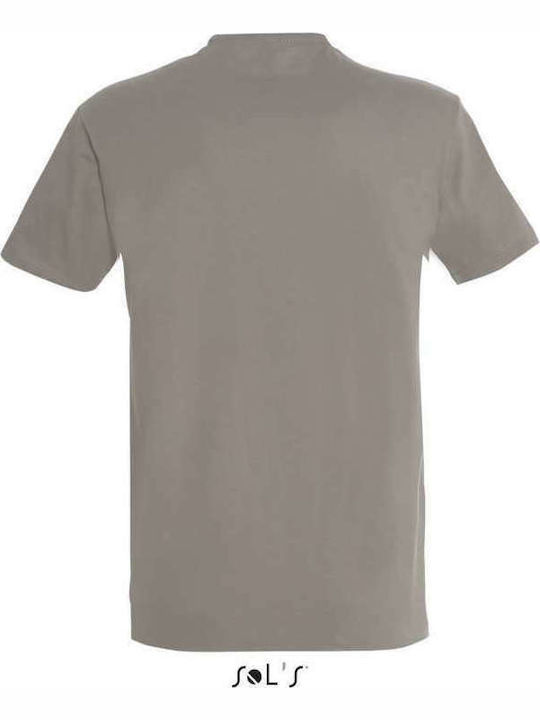 Sol's Imperial Ανδρικό Διαφημιστικό T-shirt Κοντομάνικο Light Grey