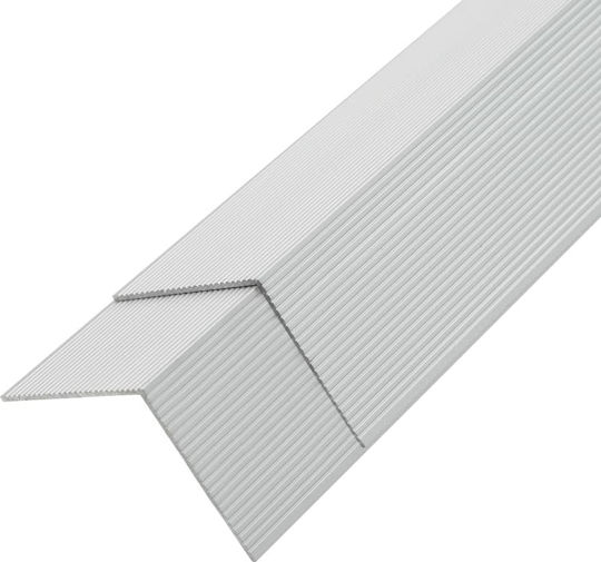 vidaXL Deck Ecke für Gartenboden aus Aluminium 170x5.5cm 5Stück 170cm