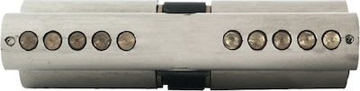 Hugo Locks Lock Cylinder Security 80mm (30-50) with 3 Keys Silver