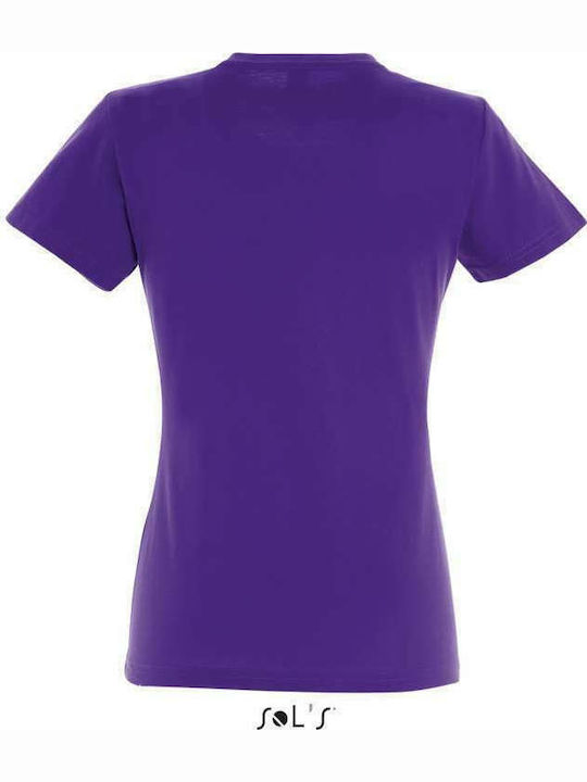 Sol's Imperial Women's Short Sleeve Promotional T-Shirt Dark Purple