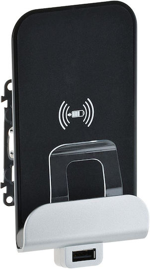 Legrand Valena Allure External Power Socket with 1 USB Port Gray