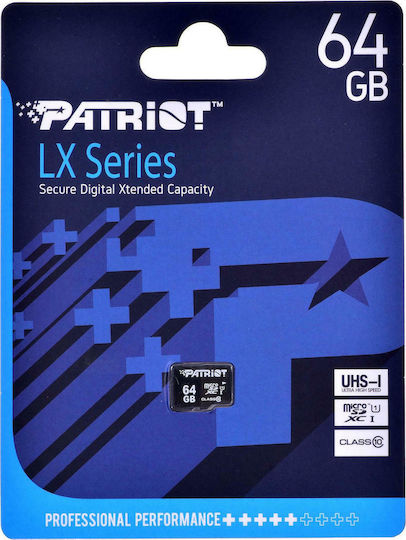 Patriot microSDXC 64GB Class 10 U1 High Speed