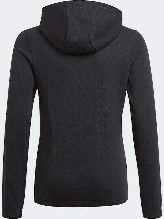 adidas Παιδική Ζακέτα Φούτερ Essentials 3-Stripes Μαύρη
