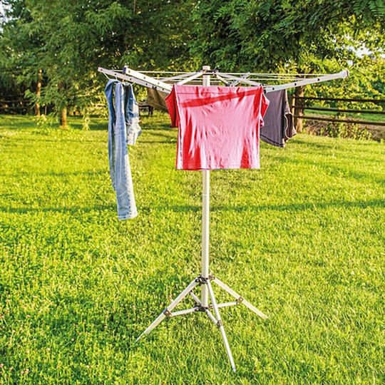 Lampa Folding Floor Clothes Drying Rack Made of Aluminum with Hanging Length 15.5m