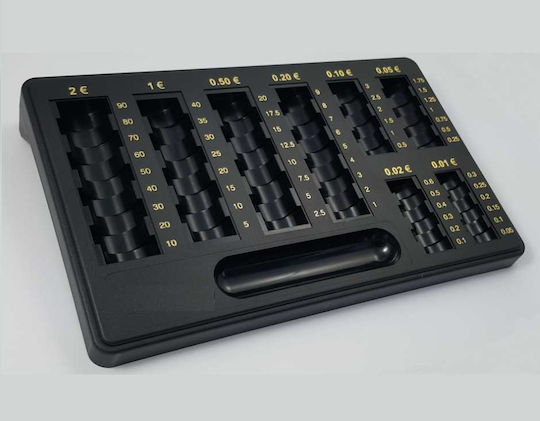 TE Tameiaki Express Kunststoff Schreibtisch-Münzkoffer mit 8 Münzbox-Fächern 26x16.5x4.2cm TE 519
