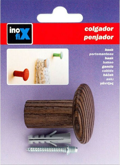 Inofix Ξύλινη Καφέ Μονή 4x4.5x4cm Inofix Ξύλινη Καφέ Μονή 4x4.5x4cm