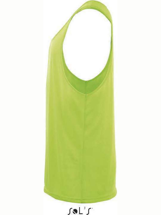 Sol's Jamaica Men's Sleeveless Promotional Blouse Neon Green