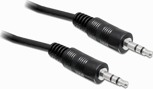 DeLock Καλώδιο Ήχου 3.5mm male - 3.5mm male Μαύρο 2.5m 84001