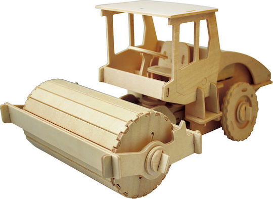 Robotime Wooden Construction Toy Remote-Control Road Roller for 6+ years