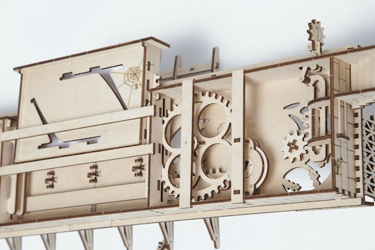 Ugears Παιχνίδι Κατασκευών Ξύλινo Rail Crossing για Παιδιά 8+ Ετών