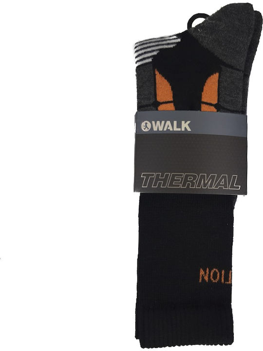 Walk W222 Ανδρικές Ισοθερμικές Κάλτσες Μαύρες