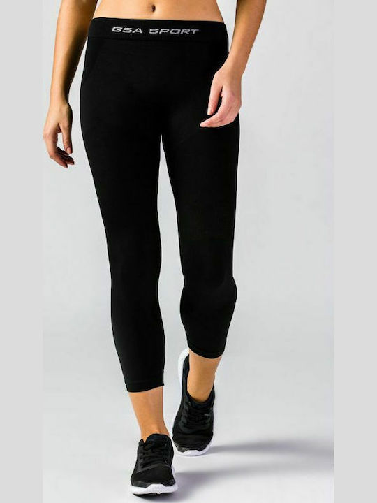 GSA Heat Seamless Thermal Leggings Γυναικείο Ισοθερμικό Παντελόνι Μαύρο