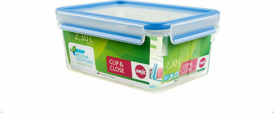 Tefal Microwave Plastic Lunch Box Clip & Close Blue 2300ml
