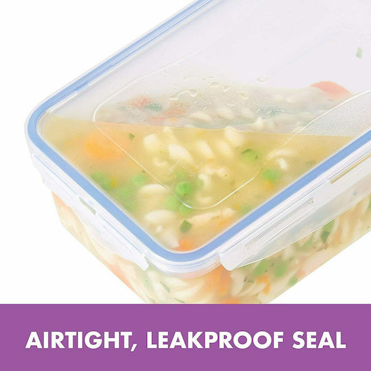 Lock&Lock Cutie pentru Mâncare Plastic Albastru Potrivit pentru Cuptor cu Microunde 350ml 1buc