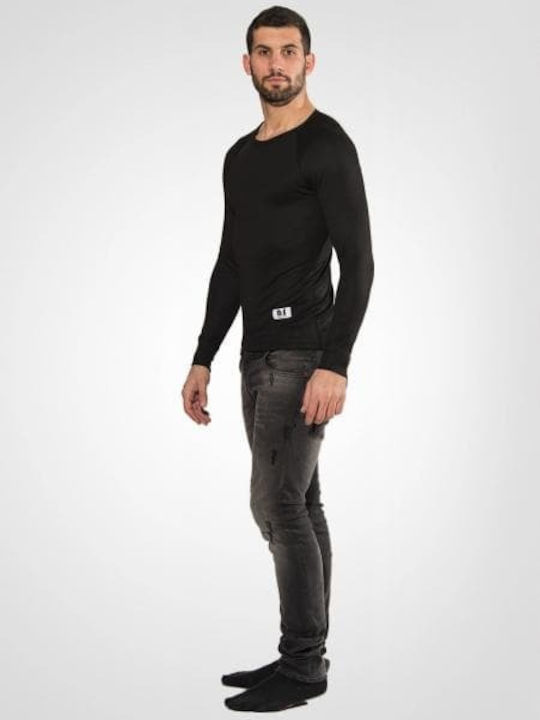 BS Collection Μ-5324 Ισοθερμική Μπλούζα Μαύρη
