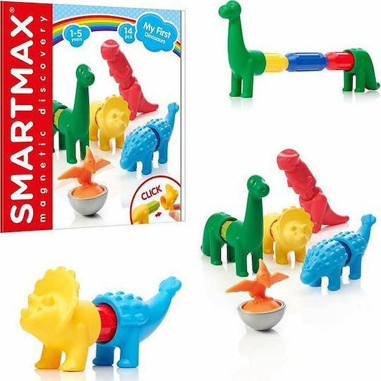 Smartmax Μαγνητικό Παιχνίδι Κατασκευών My First Dinosaurs για Παιδιά 1+ Ετών