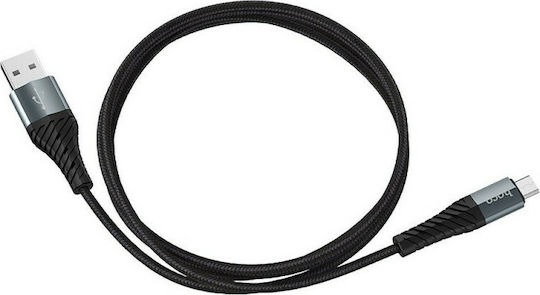Hoco X38 Cool 1m Braided USB 2.0 to micro USB Cable (HOC-X38m-BK)