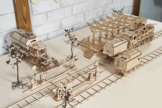 Ugears Παιχνίδι Κατασκευών Ξύλινo Model Rails για Παιδιά 12+ Ετών