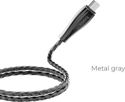 Hoco U56 Metal Armor Geflochten USB 2.0 auf Micro-USB-Kabel Gray 1.2m (HC-U56MGR) 1Stück