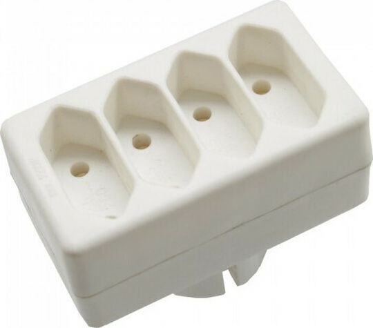 V-TAC T-Shaped Wall Plug 4 Positions