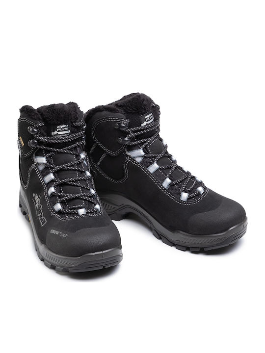 Alpina Snow Track Herren Wanderstiefel Wasserdicht Schwarz