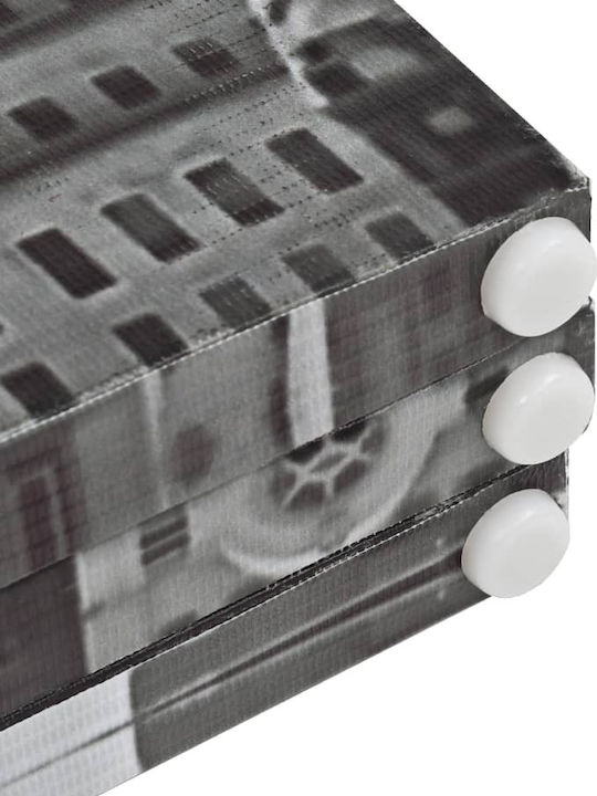 vidaXL Dekorativer Raumteiler aus Leinwand mit 3 Paneelen 120x170cm
