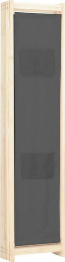 vidaXL Decorative Room Divider Wooden with 4 Panels 200x170cm