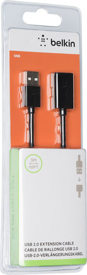 Belkin USB 2.0 Kabel USB-A-Stecker - USB-B-Buchse Schwarz 3m F3U153bt3M