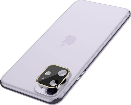 Hoco 3D Metal Frame Film Camera Protection Metal Frame Gold for the iPhone 11