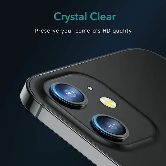 ESR Lens Protector Camera Protection Tempered Glass Black for the iPhone 12 mini